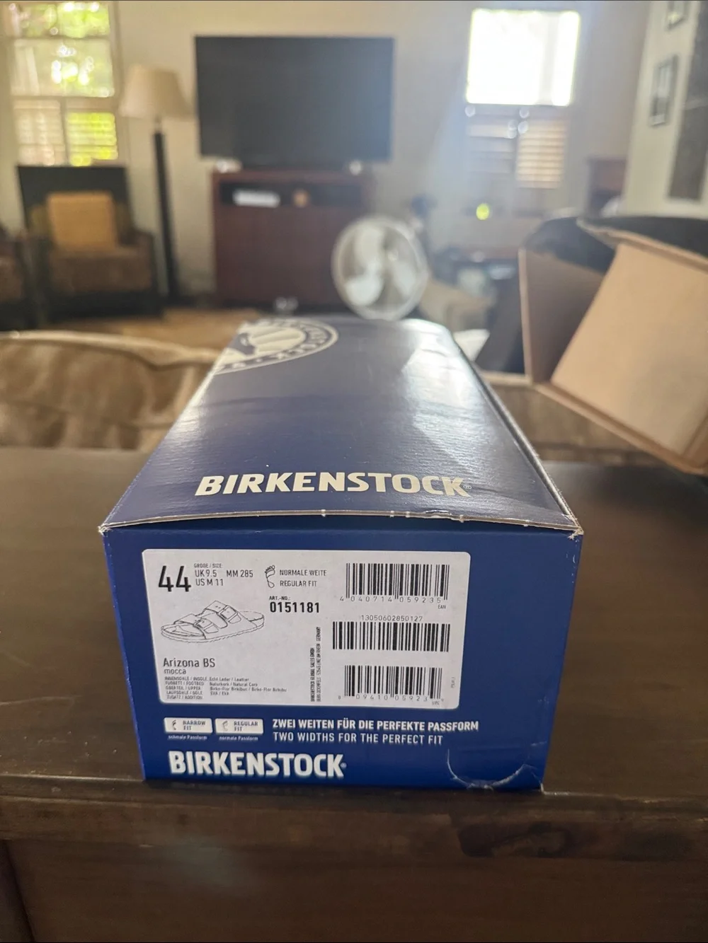 Birkenstock Arizona Two-Strap Sandal in Mocha Brown